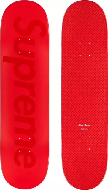 Supreme TONAL BOX LOGO SKATEBOARD (Red) 2023 Spring Summer