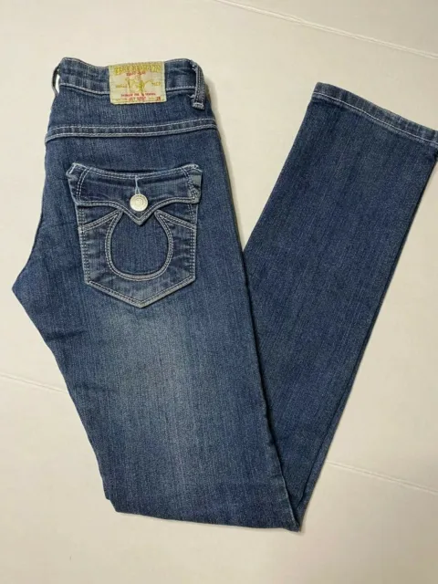 True Religion Joey Super T Womens Denim Blue Jeans Size 25 (Measures 26) EUC