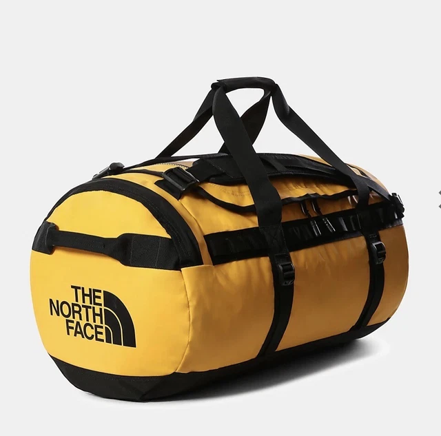 🔥 The North Face Base Camp Duffel Bag M 71L Summit Gold Black Yellow Bnwt 🔥