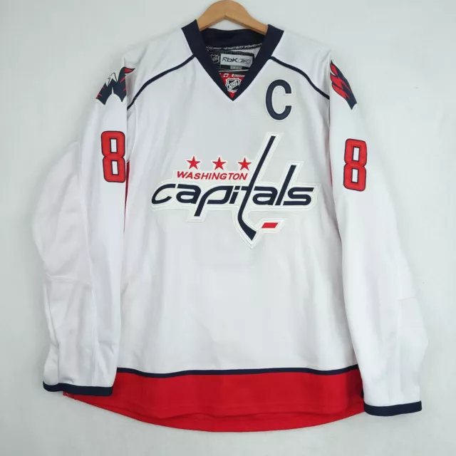 Retro 1980’s Mulvey Washington Capitals Maska CCM Hockey Jersey Home White Small