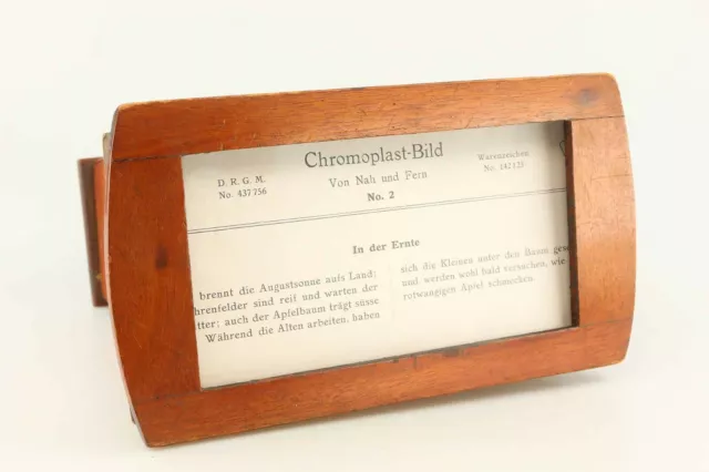 Stereobetrachter Holz stereoscope wood Chomoplast  89645