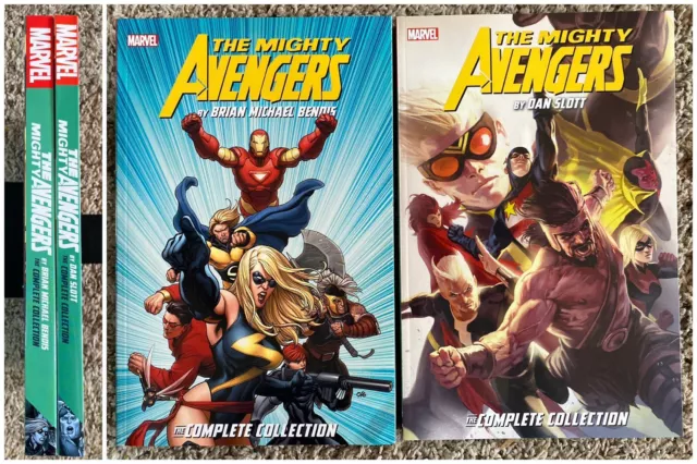 Mighty Avengers Bendis + Slott Complete Collection TPB Set Marvel 1 2 20 36