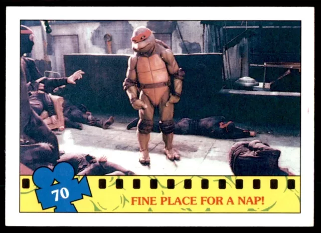 TMNT Topps Movie Cards (1990) Fine Place for a Nap! No. 70