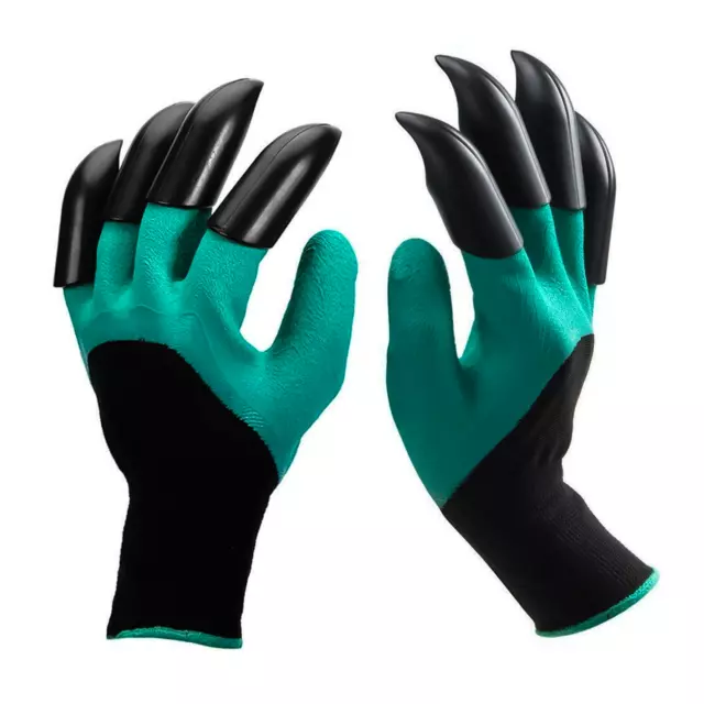 NEW Garden Multi-Purpose Gloves Digging AND Planting With 4 ABS Plastic Claws
