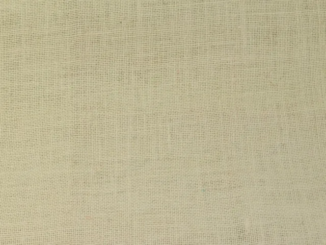 Coloured Hessian Jute Fabric Cream  - per metre