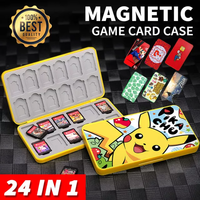24in1 Magnetic Game Card Case Cover Storage Box Holder For Nintendo Switch /Lite
