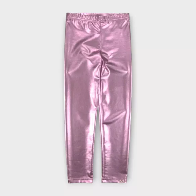 Appaman Kids Girl Size 8 Metallic Pink Shine Fashion Leggings Toddler/Little Kid