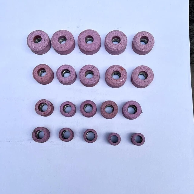 Valve Seat Grinding Stones Set Of 20 Pieces For Sioux Holder 11/16" Thread Inch
