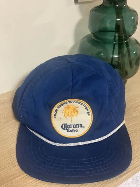 Corona Extra adult cap hat adjustable 'From Where You'd Rather Be' Rhythm blue
