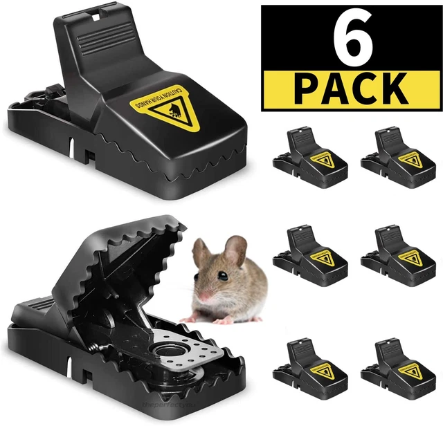 6PCS MOUSE TRAPS Rat Mice Rodent Killer Snap Trap Reusable Heavy Duty