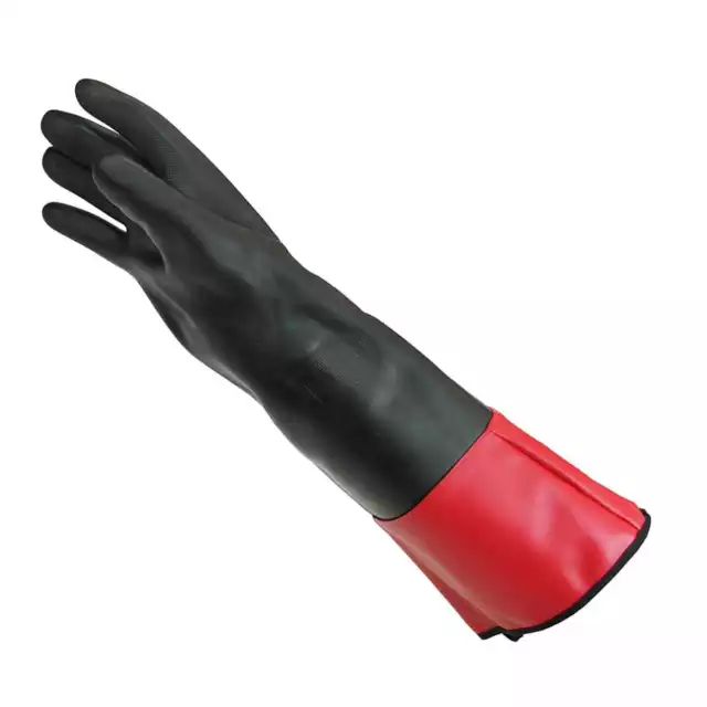 CrewSafe BP1010-MD Med Red Hot 20 Neoprene Glove - Pair" 2