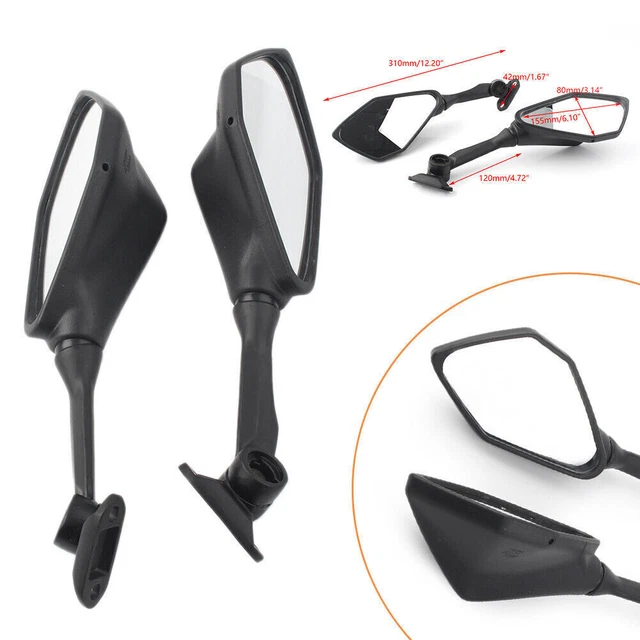 Motocycle Rear View Rearview Mirrors Fits Kawasaki Ninja ZX6REX 250 300 2013-17