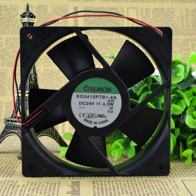 ONE SUNON KD2412PTB1-6A 24V 4.3W 120*120*25MM inverter cooling fan