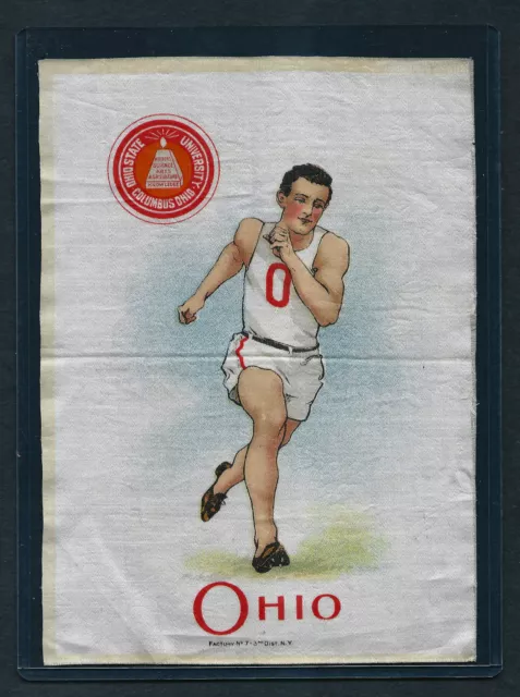 S21 OHIO STATE RUNNER Large Murad Tobacco Cigarette Silk College Athlete Series