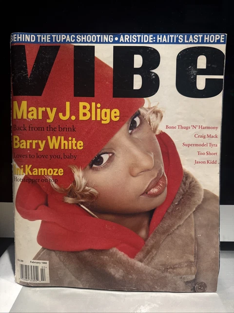 VINTAGE VIBE MAGAZINE 1995 Feb Mary J Blige Too Short Barry White