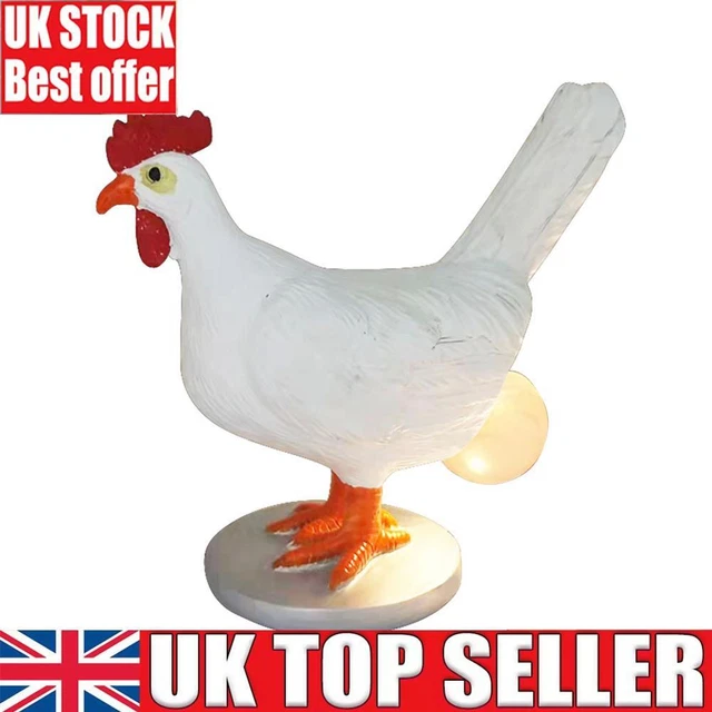 USB CHICKEN DESK Lamp Funny Resin Hens Lay Eggs Lamps Art Crafts Home