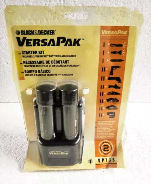 Black & Decker VersaPak 3.6V Battery 2 Pack VP105C Dust, Scum, Floor Buster  NEW