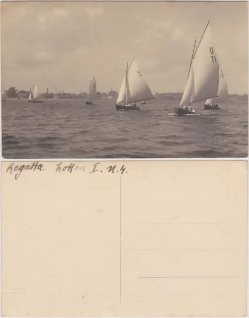 Eckernförde Egernførde | Ekernførde  Regatta - Segelschiffe 1930 Privatfoto