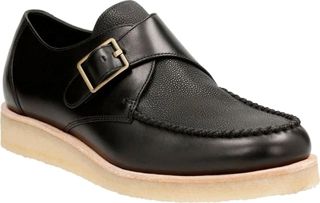CLARKS ORIGINALS MENS Burcott Monk Black Lea Casual Shoe UK 9 10 11 G 119.99 PicClick UK