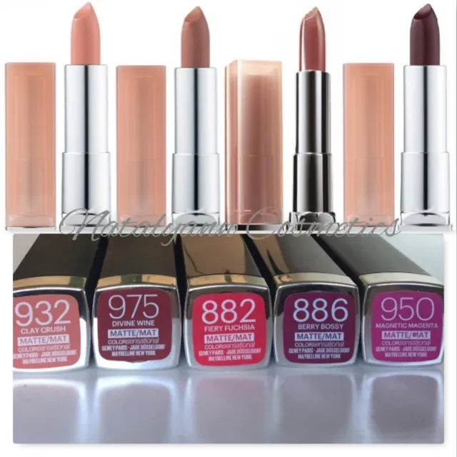 MAYBELLINE COLOR £3.69 FREE SENSATIONAL - 60 PP UK CHOSE SHADE PicClick - from NEW Lipstick