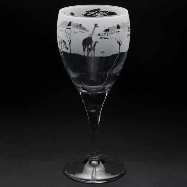 Giraffe | Crystal Wine Glass | Engraved | Gift | Present 2