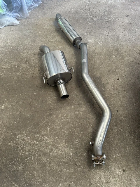 M2 Pro Style Angled Tip Exhaust Back Box For Honda Civic 2.0 Type R EP3 JDM