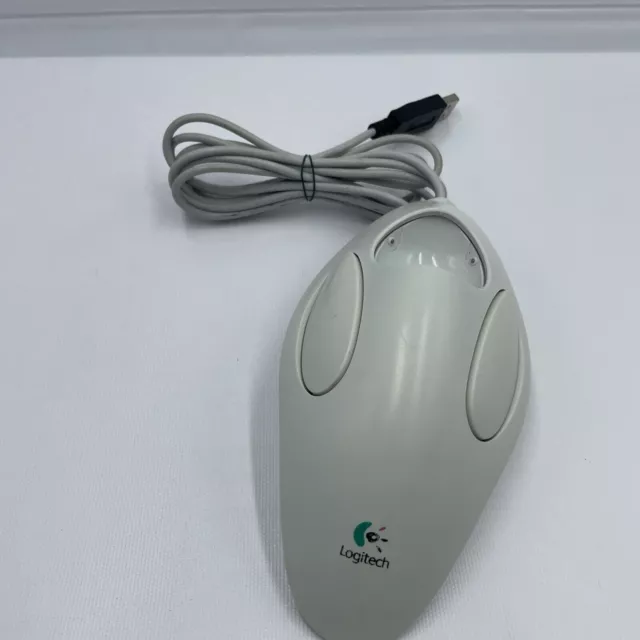 Logitech T-BB14 Trackball Marble Mouse USB Wired Ergonomic PARTS *