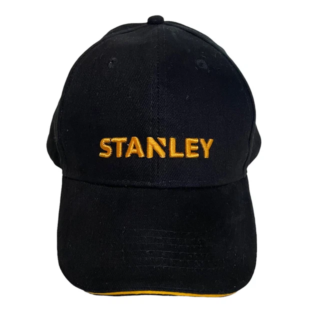 Stanley Tools Adjustable Snapback Cap Hat Black Snap Back