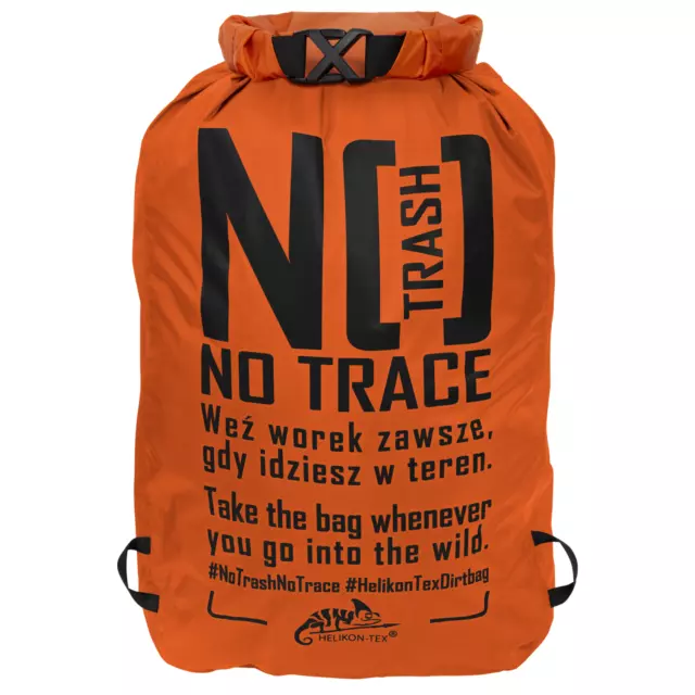 Helikon Tex Dirt Bag Outdoor Camping Wanderer Abfallsack Wäsche Sack Orange