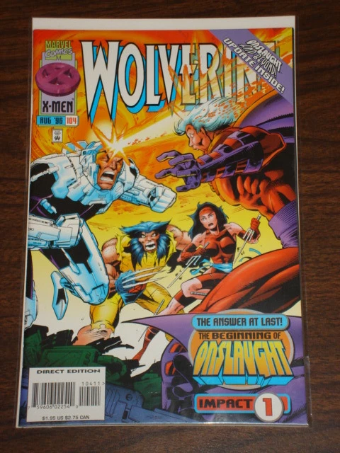Wolverine #104 Vol1 Marvel Comic X-Men Onslaught Impact August 1996