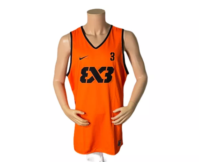 Nike FIBA 3x3 Reversible Basketball Jersey AR0651 US Men's Size XL