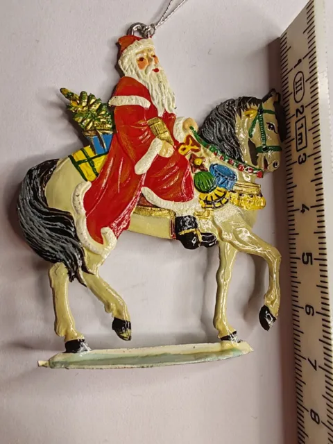 Wilhelm-Schweizer Zinnmanufaktur Weihnachtsmann Zu Pferd