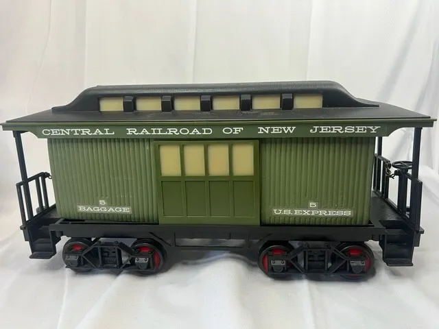Vintage Jim Beam Baggage Car Train Decanter Bottle Central Railroad EMPTY!