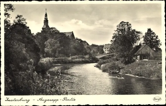 Ak Tschernjachowsk Insterburg Ostpreußen, Angerapp Partie - 2825801