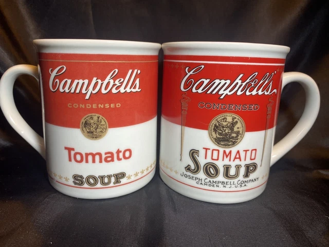 2 Campbell Coffee Cups Both Are 125th Anniversary Soup Mug Collection Mugs
