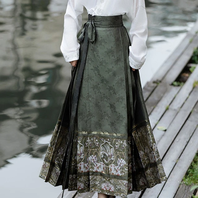 Jupe Droite Boos Taille 34 XS En Laine Autrichienne Loden Vert - Costume Traditionnel Occasion
