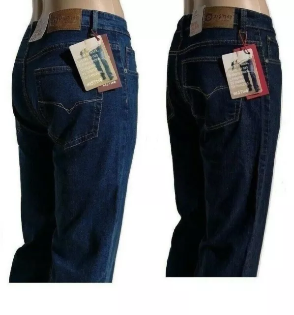 Jeans Uomo Mastino 4 Stagioni Tg.46/64 Elasticizzato 5 tasche Regular Fit