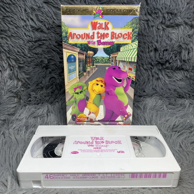 BARNEY - WALK Around the Block with Barney VHS 1999 Classic Collection ...