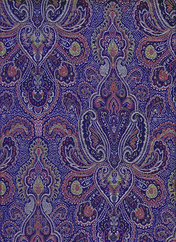 Brokatstoff Jacquardstoff Paisley Paisleystoff Brokat royal blau Oriental Mosaik