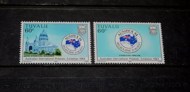 Tuvalu 1984 Ausipex Set Of 2 Issues  Fine M/N/H Cond