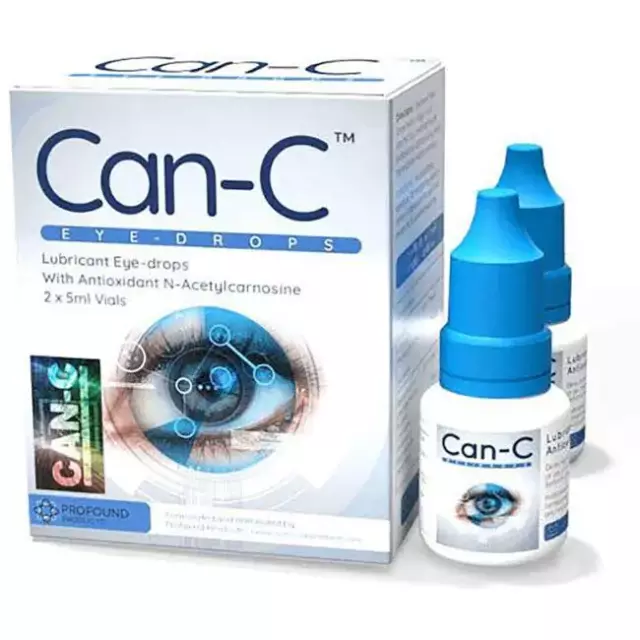 Can-C Eye Drops 10 Milliliter Liquid (Two 5ml vials in 1 Pack) EXP 12/24