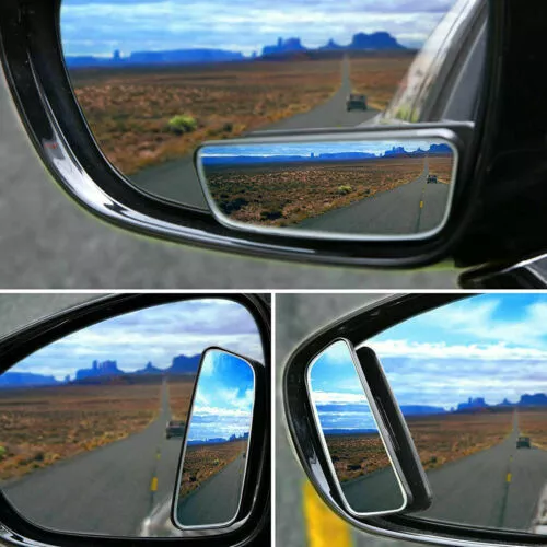 2x Blind Spot Mirror For Car Truck Vans Adjustable Rear View Mirrors Wide Angle