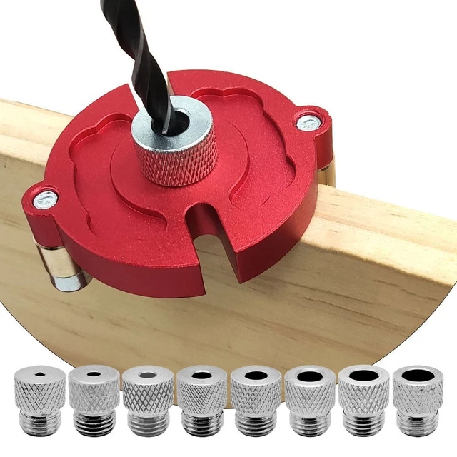 Kit de plantilla de dowel plantilla de toalla autocentro plantilla de aleación de aluminio taladro de posicionamiento de toalla