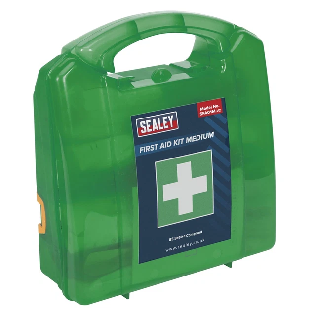 Sealey First Aid Kit Medium - Bs 8599-1 Compliant First Aid Kits Safety Products