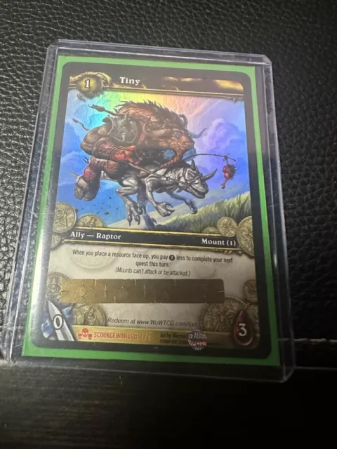 World of Warcraft "Tiny" loot card unscratched