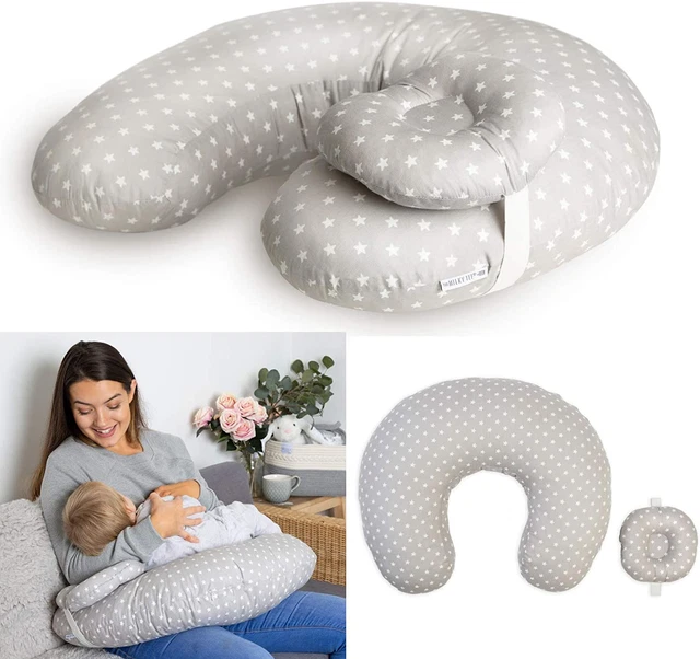 Almohada de lactancia Milky Tee® con cojín para bebé - almohada regordeta y -