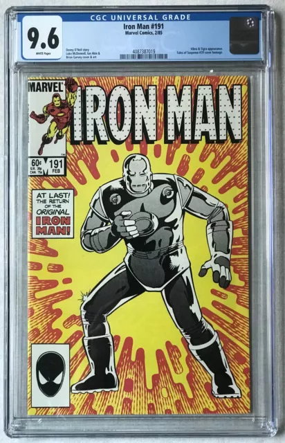 Iron Man 191 - Tales of Suspense #39 cover homage - CGC 9.6
