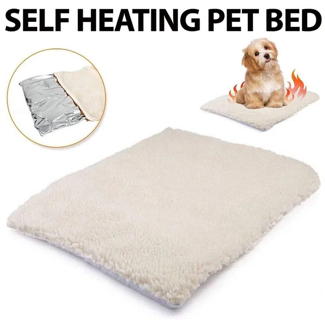 PET SUPPLIES SELF Heating Pet Blanket Warm Thermal Rug Fleece Mat Cat
