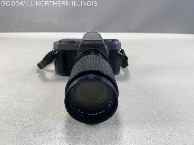 Vintage Pentax P30T SLR Film Camera w/ Cimko 80-200mm Lens - Untested
