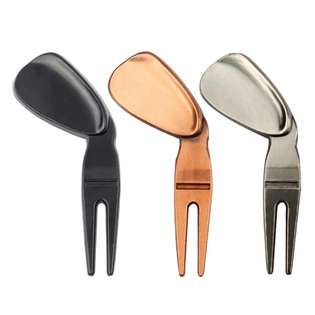 Golf Divot Repair Tool Femmes Hommes Groove Cleaner Putting Training Practice